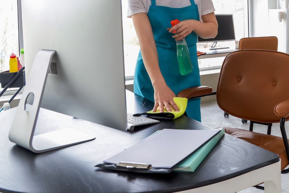 desk cleaning